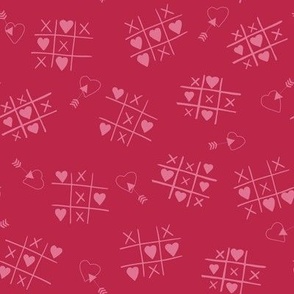 Tic Tac Toe - Game of Love - Viva Magenta