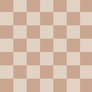 Checkerboard in Tan and Latte