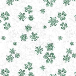 Snowflake Textured Blender (Medium) - Emerald Green on White (TBS204) 