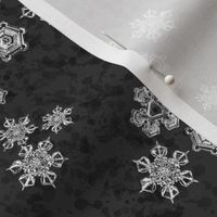 Snowflake Textured Blender (Medium) - White on Black (TBS204) 