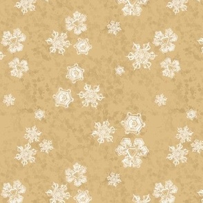 Snowflake Textured Blender (Medium) - White on Honey Brown (TBS204) 