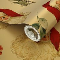 Vintage Santa - Christmas / Ivory