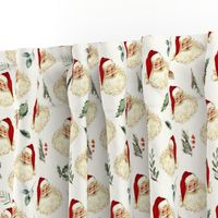 Vintage Santa - Christmas / Ivory