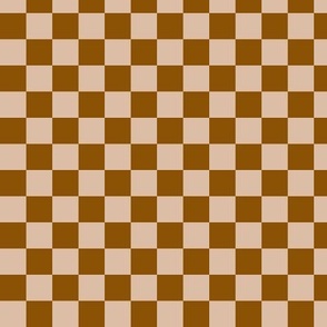Micro Checkerboard in Warm Almond Copper