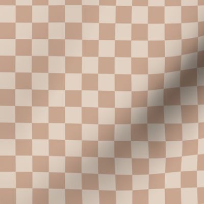 Micro Checkerboard in Tan and Latte