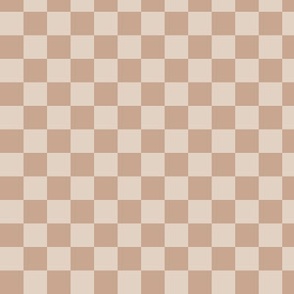 Micro Checkerboard in Tan and Latte