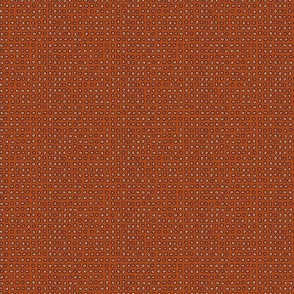 texture dots cream white on rust brown