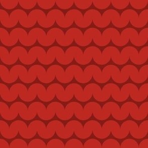 Squiggle Stripe - Poppy Red