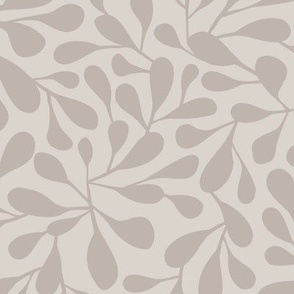 bubble leaves taupe inverted