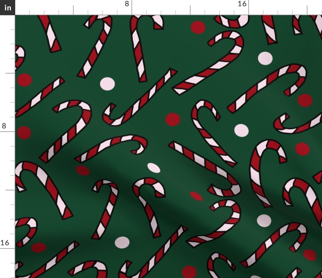 Candy Canes and Polka Dots