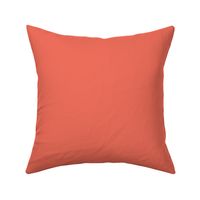 Plain Coral Orange #EF6D5B Solid Fabric