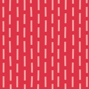 Pink Lines on a Red Background