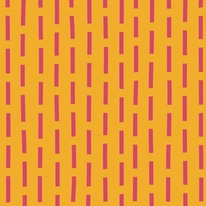 Pink Lines on a Yellow Background