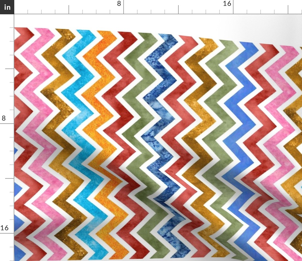 Modern Watercolor Cheater Quilt