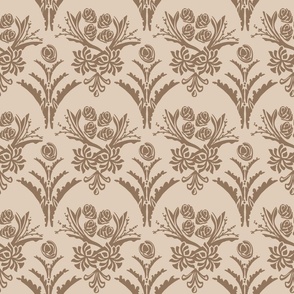 Damask 002 Pine Neutral Light Fall Colors