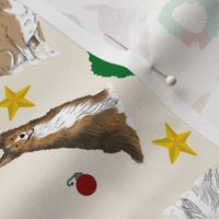 Tiny Flashy Border Collies - Christmas