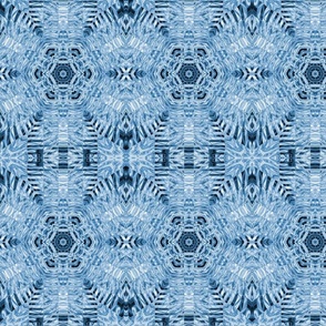 mosaic weave blue