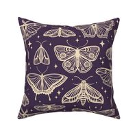 Moths & Butterflies // Large // Amethyst Dark Purple