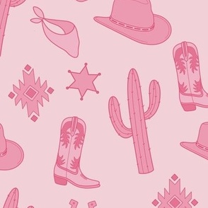 Pink Western Theme Elements