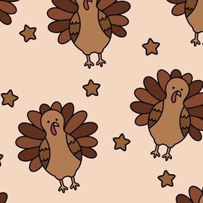 Thanksgiving Turkey and Stars