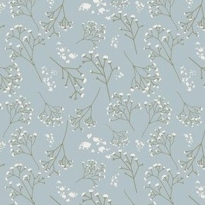 blue baby's breath elegant floral powder blue 