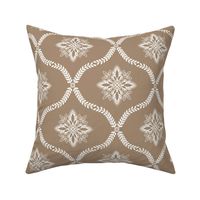 Oakleigh Bandana Medallion: Chestnut Brown Ogee Medallion