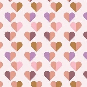 Half Heart Fabric, Wallpaper and Home Decor | Spoonflower