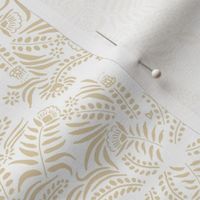 Jungle Damask Clay on White // large