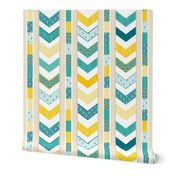 Sunshine Chevron Cheater Quilt