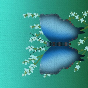 Blue Butterfly Wall Hanging