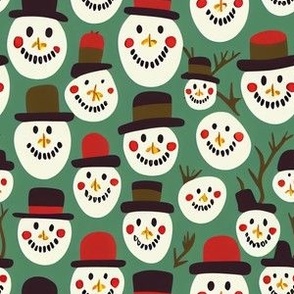Snowmen in Hats by kedoki