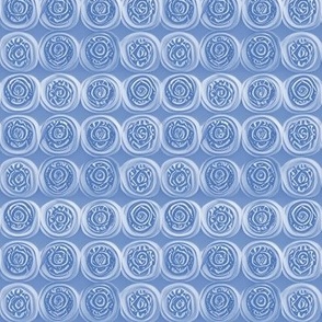 Button Swirls in Wedgewood Blue