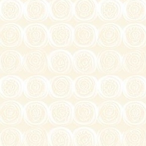 Button Swirls in Ivory