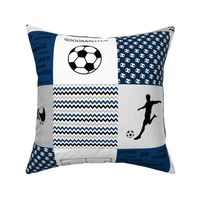 Soccer / Futbol / Soccer Patchwork / Boys Soccer / Blue