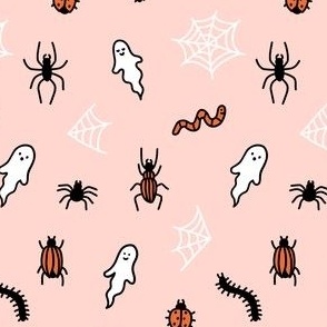 ghost + bugs - pink