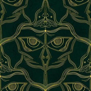 Owl motif Art Deco design 