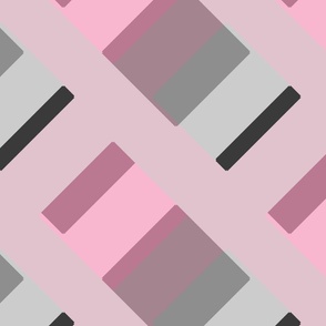 geometric in pink and gray by rysunki_malunki