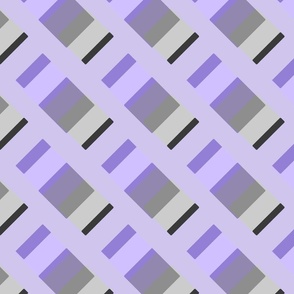 lavender and gray grid by rysunki_malunki