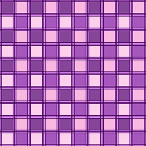 Small checker - purple and pink