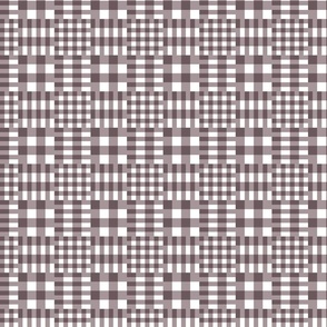 checkered print in neutral colors by rysunki_malunki