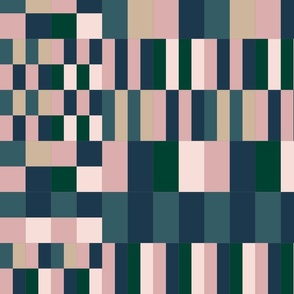 abstract checkered mosaic print by rysunki_malunki