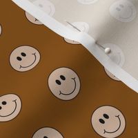 Smiley Faces / Copper and Almond Tan