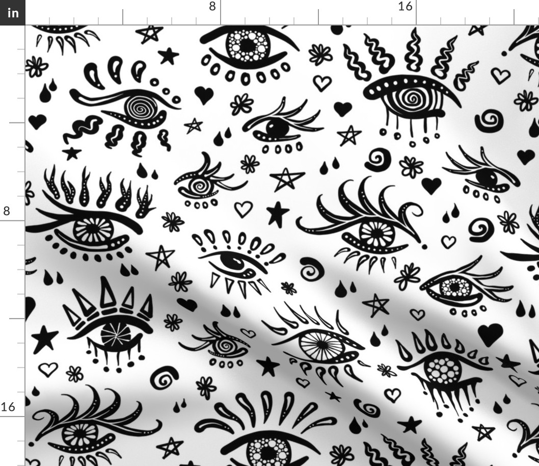 Tattoo Evil Eye and Charms Flash Sheet (Large Scale)