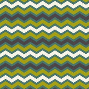 Christmas Wide Chevrons - Olive