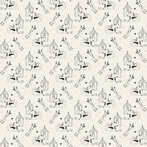 Scribble Dog House_cream_SMALL