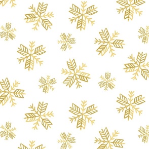 Gold Snowflakes by Angel Gerardo