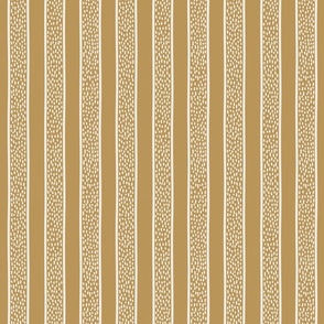Minimal hand-drawn dots and stripes - Fika Coordinate - linen white on mustard yellow/ochre - medium