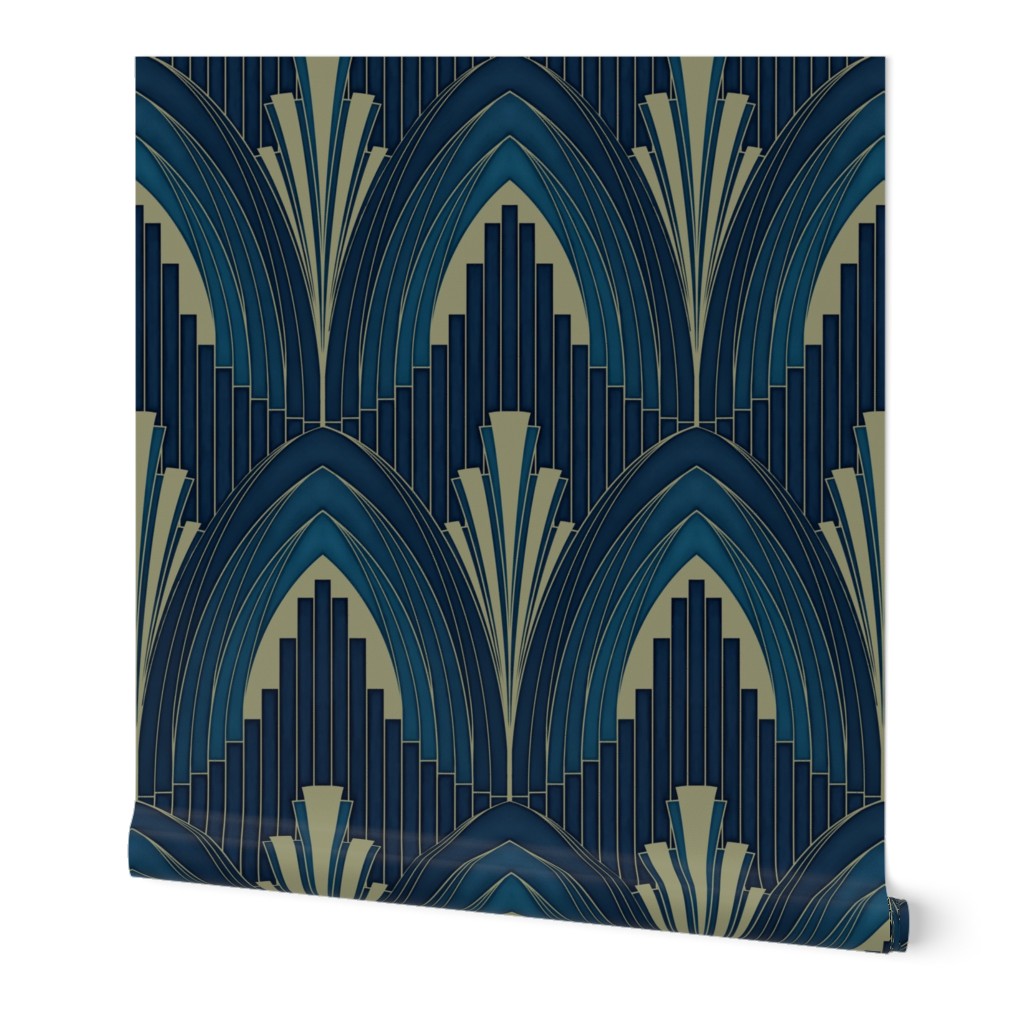 Art Deco Opulence Blue