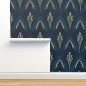 Art Deco Opulence Blue