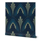 Art Deco Opulence Blue